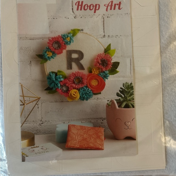 DIY Floral Hoop Art with Colorful Flowers - Picture 1 of 3